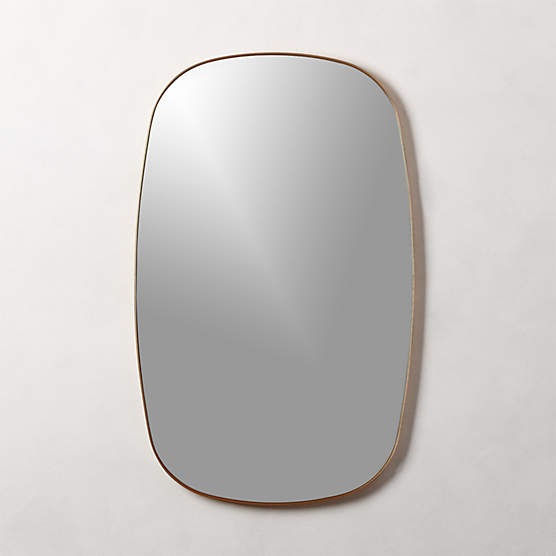 Infinity Brass Oblong Wall Mirror 23"x37"