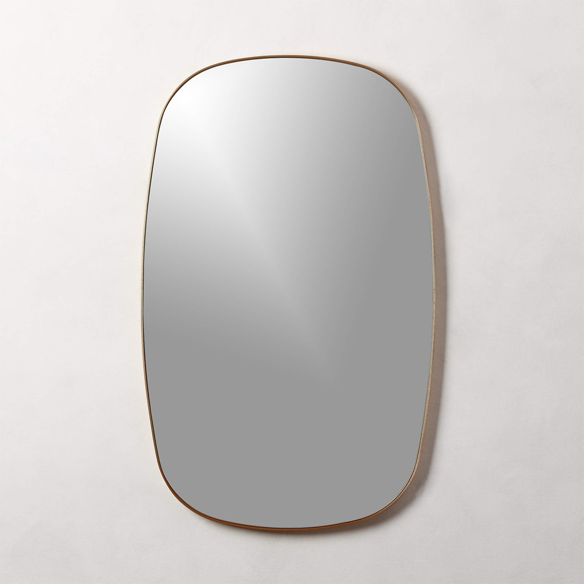 Infinity Brass Oblong Wall Mirror 23"x37" + Reviews CB2