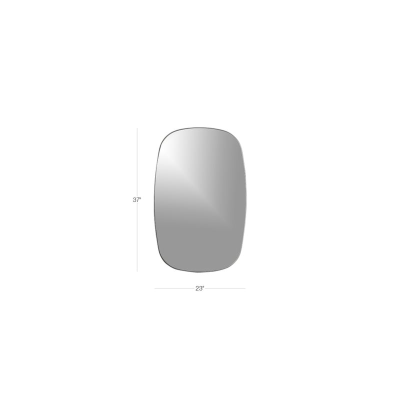 View Infinity Silver Oblong Wall Mirror 23"x37" - image 3 of 6