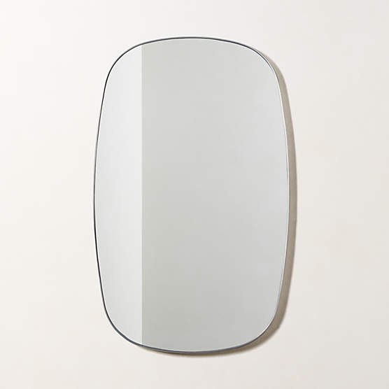 Infinity Silver Oblong Wall Mirror 23"x37"