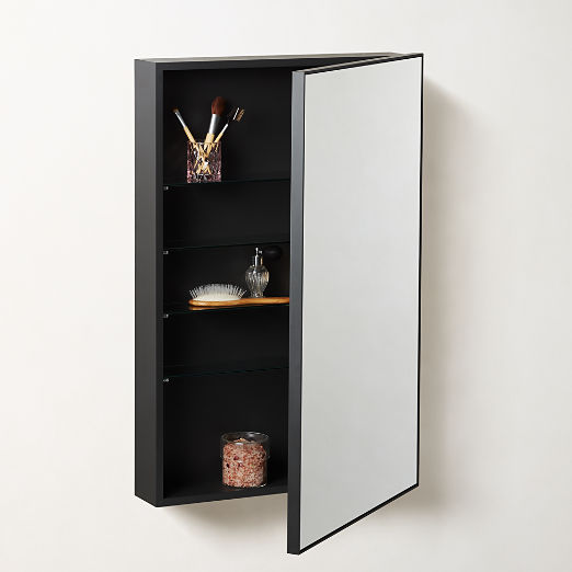Infinity Black Medicine Cabinet 24"x36"