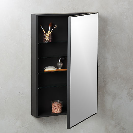 Infinity Black Medicine Cabinet 24"x36"