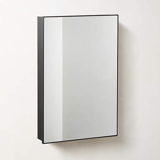 Infinity Black Medicine Cabinet 24"x36"