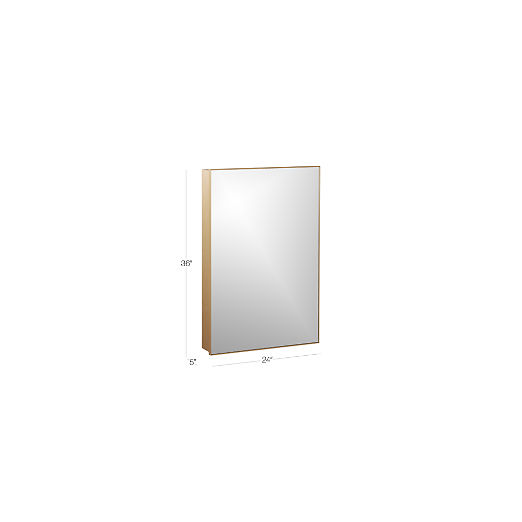 Infinity Brass Medicine Cabinet 24"x36"