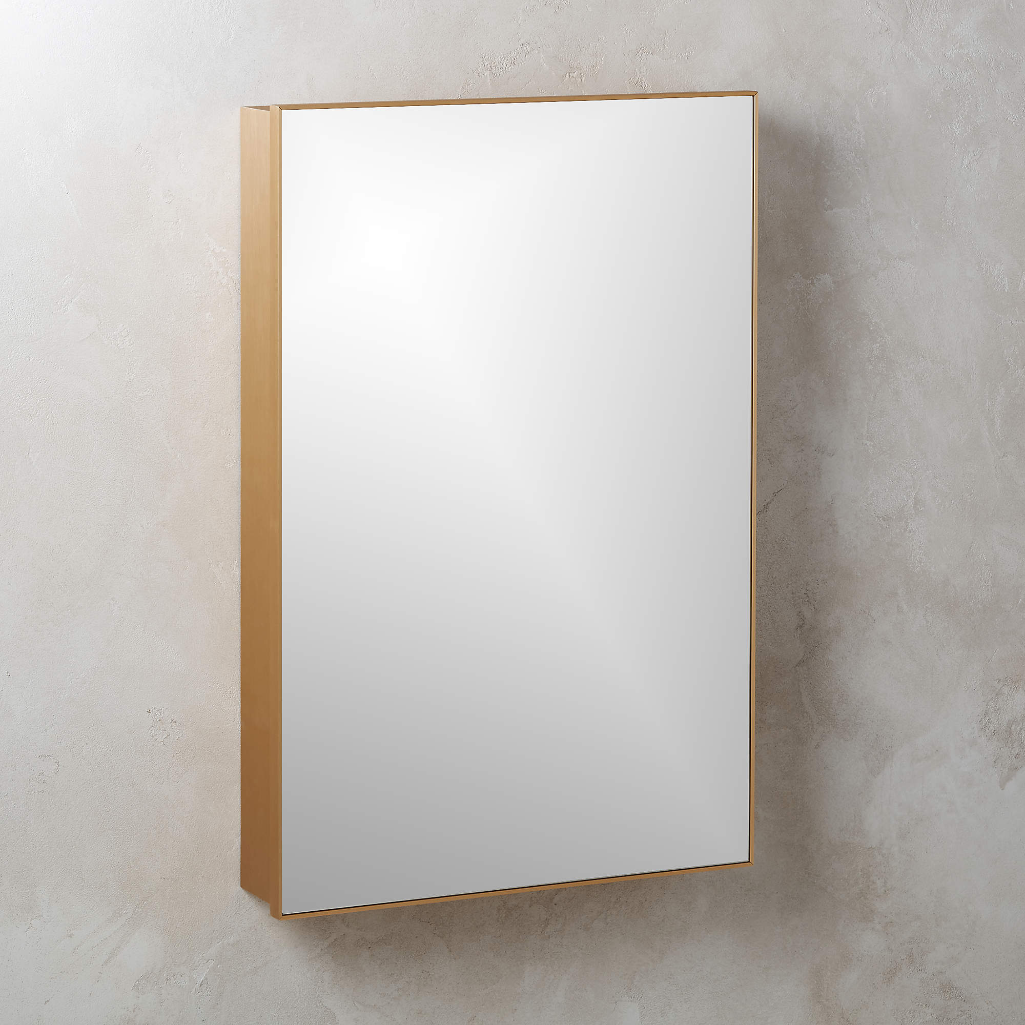 Infinity Brass Medicine Cabinet 24"x36" + Reviews | CB2