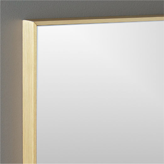 Infinity Brass Rectangular Wall Mirror 24"x36"