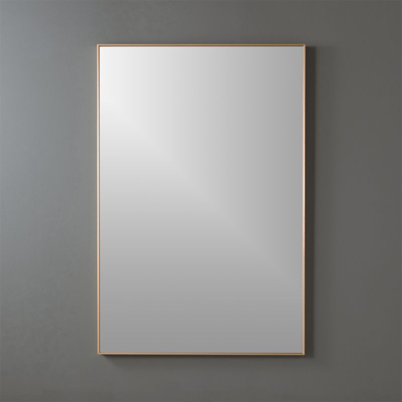 Viewing product image Infinity Brass Rectangular Wall Mirror 24"x36" - image 1 of 5