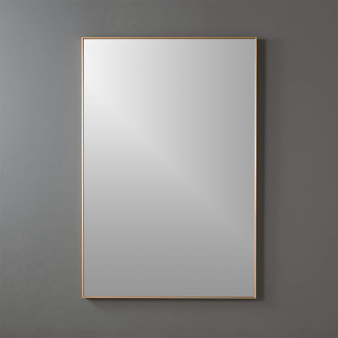 Infinity Brass Oblong Wall Mirror 23"x37" + Reviews CB2 Canada