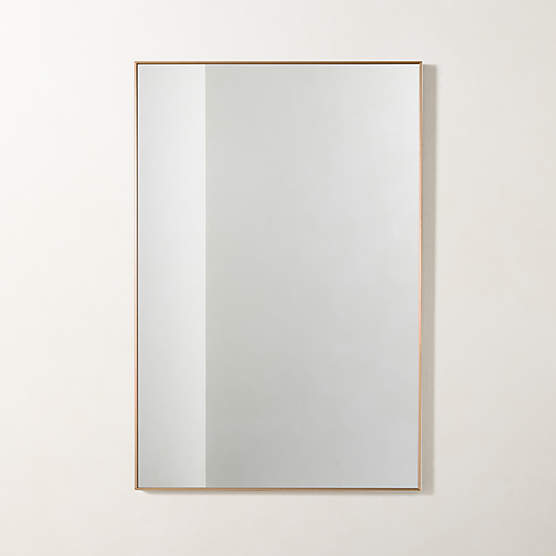 Infinity Brass Rectangular Wall Mirror 24"x36"