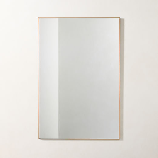 Infinity Brass Rectangular Wall Mirror 24"x36"