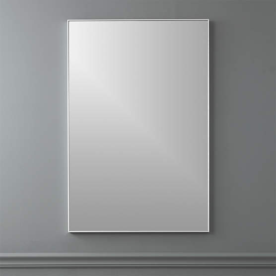 Infinity Silver Rectangular Wall Mirror 24"x36"