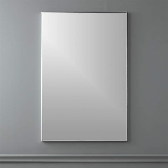 Infinity Silver Rectangular Wall Mirror 24x36 + Reviews