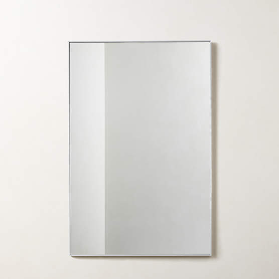 Infinity Silver Rectangular Wall Mirror 24"x36"