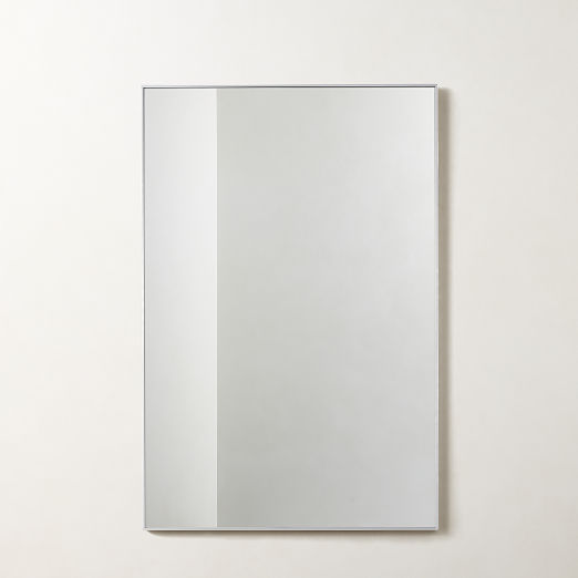 Infinity Silver Rectangular Wall Mirror 24"x36"