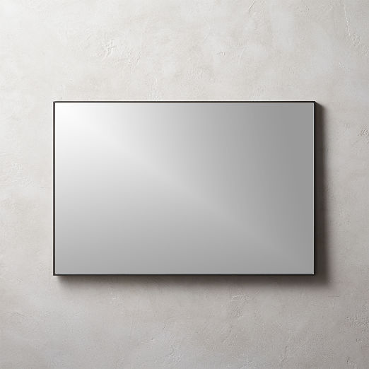 Infinity Black Rectangular Wall Mirror 24"x36"