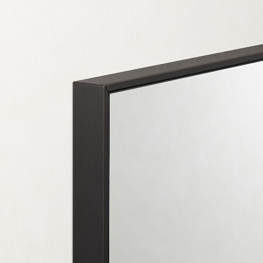 Infinity Black Rectangular Wall Mirror 24"x36"