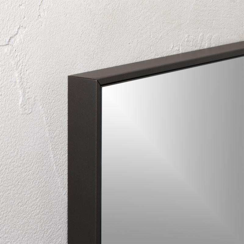 Infinity Black Rectangular Wall Mirror 24"x36" - image 4 of 12