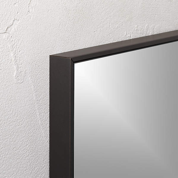 Infinity Black Rectangular Wall Mirror 24x36 + Reviews