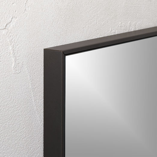 Infinity Black Rectangular Wall Mirror 24"x36"