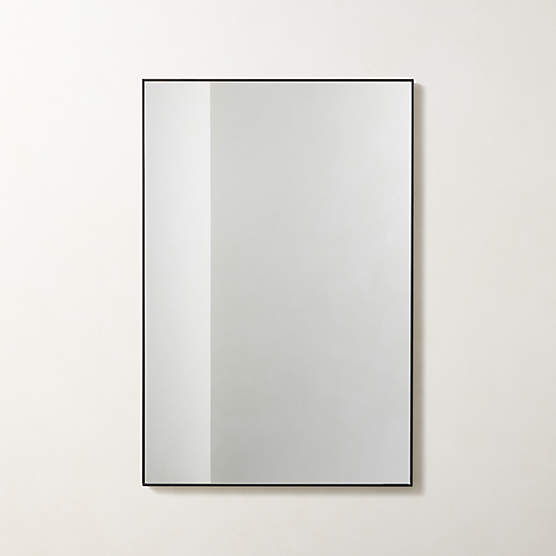 Infinity Black Rectangular Wall Mirror 24"x36"