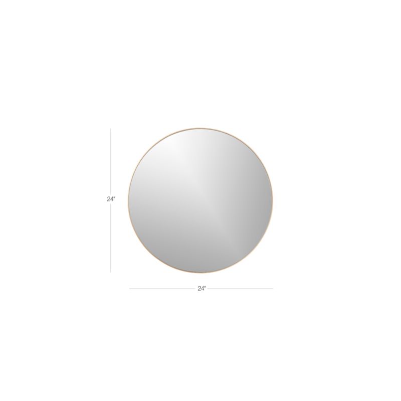 View Infinity Brass Round Wall Mirror 24" - image 3 of 10