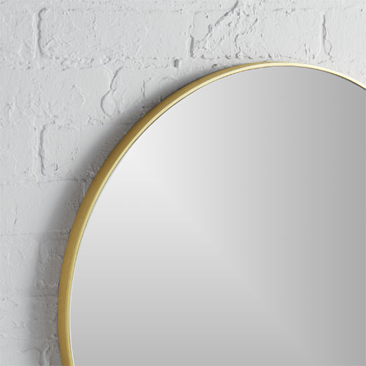 Infinity Brass Round Wall Mirror 24"