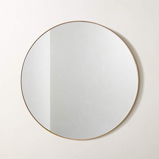 Infinity Brass Round Wall Mirror 24"