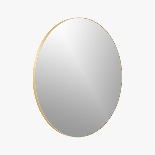 Infinity Brass Round Wall Mirror 36"