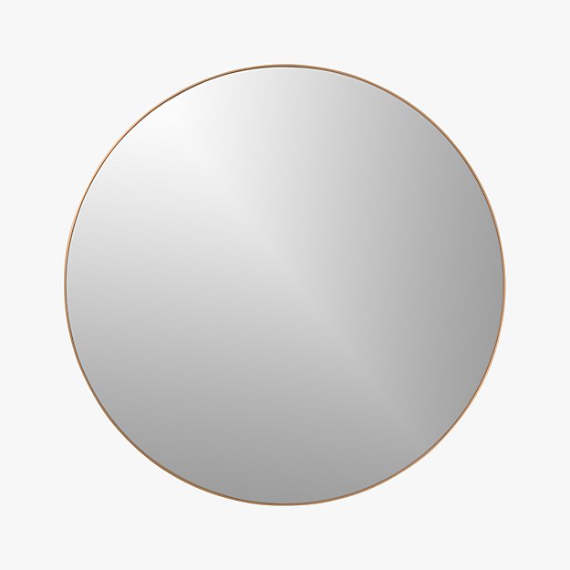 Infinity 36 Round Brass Wall Mirror Reviews Cb2