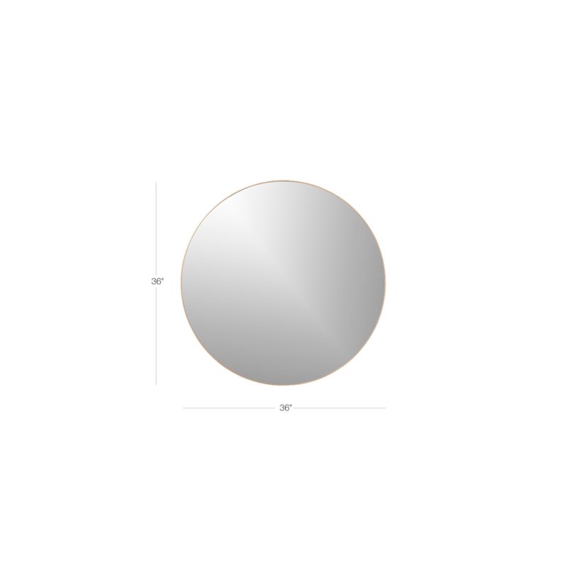 View Infinity Brass Round Wall Mirror 36" - image 2 of 11