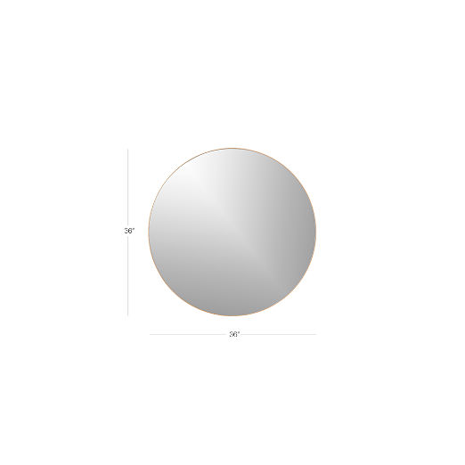 Infinity Brass Round Wall Mirror 36"