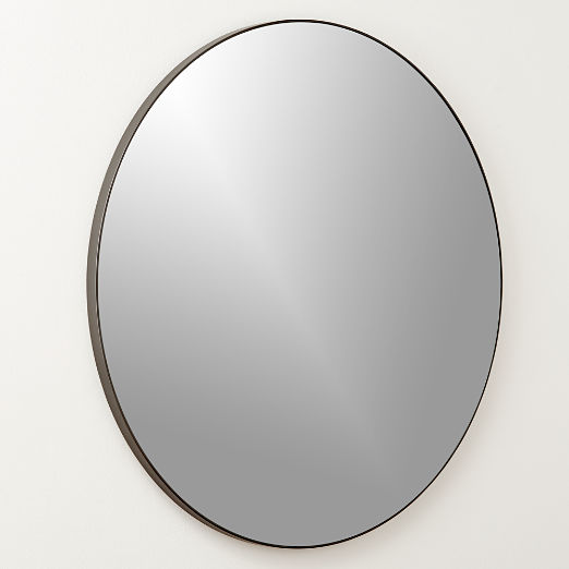 Infinity Black Round Wall Mirror 36"