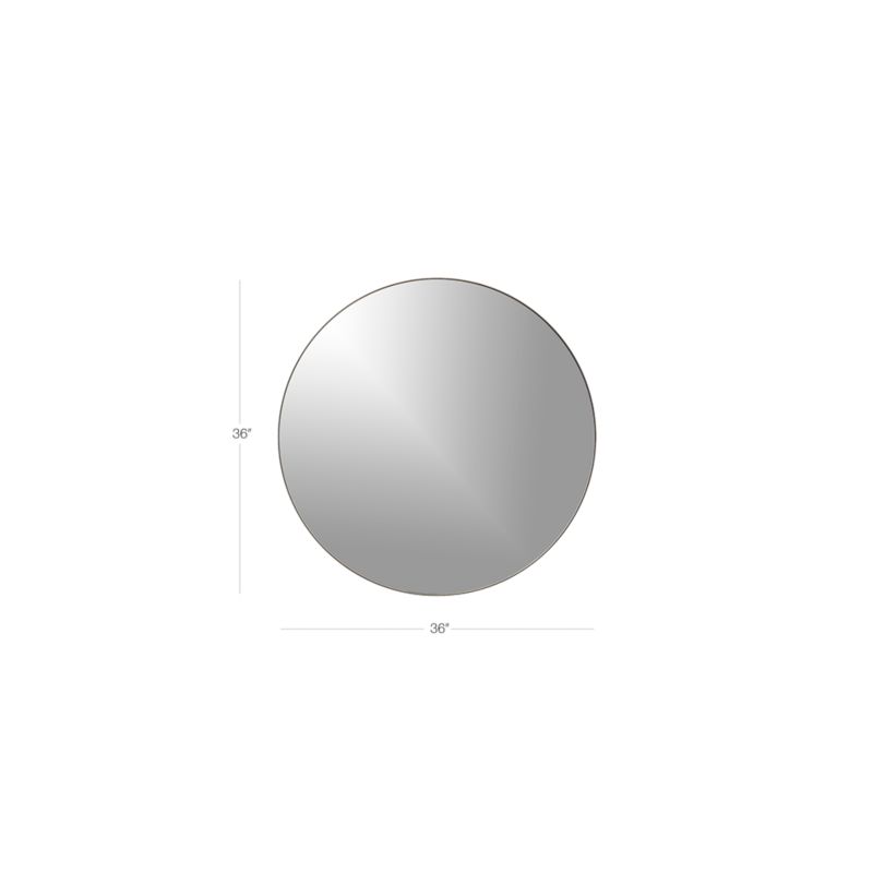 View Infinity Black Round Wall Mirror 36" - image 3 of 13