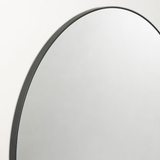 Infinity Black Round Wall Mirror 36"