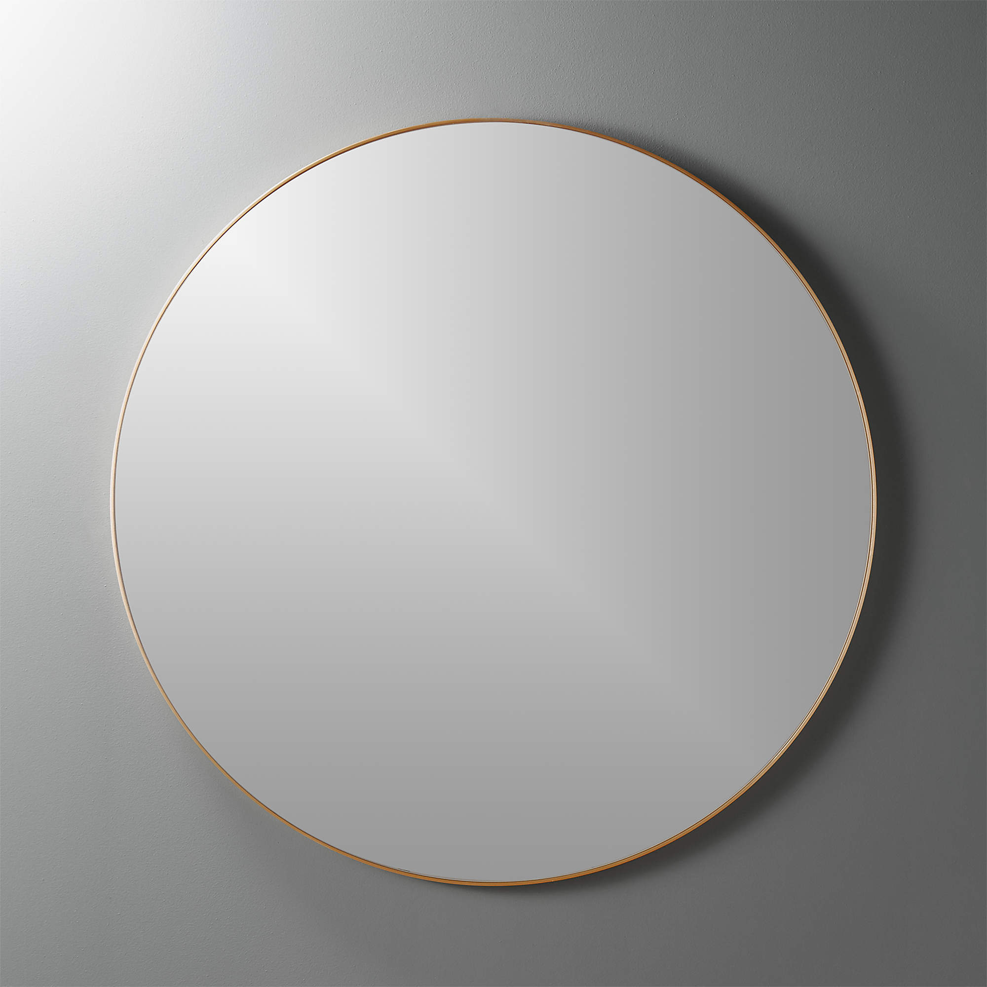 Infinity Brass Round Wall Mirror 36" + Reviews CB2 Canada