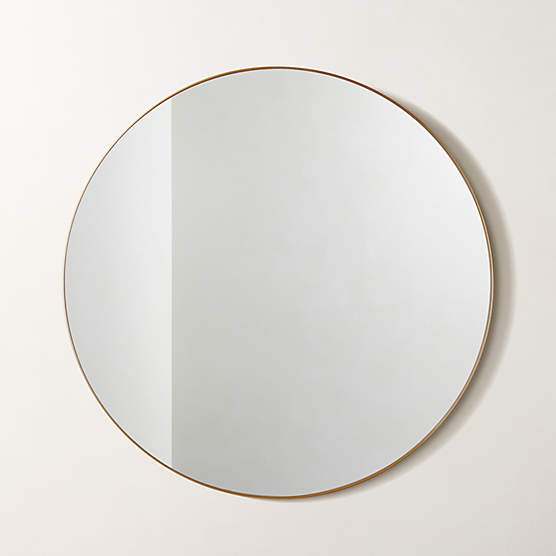 Infinity Brass Round Wall Mirror 36"
