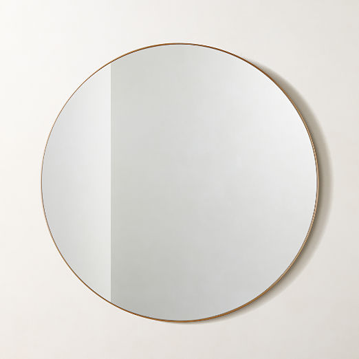 Infinity Brass Round Wall Mirror 36"