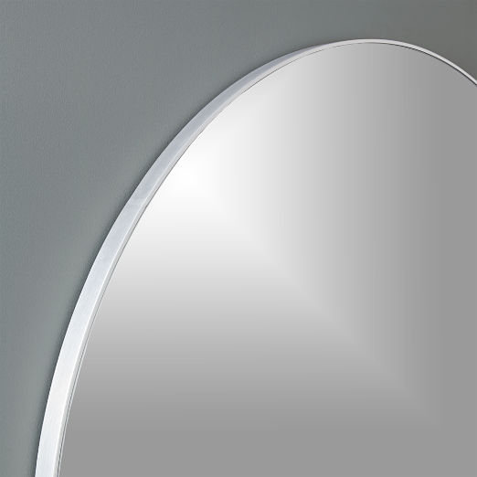 Infinity Silver Round Wall Mirror 36"