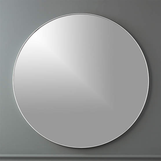 Infinity Silver Round Wall Mirror 36"