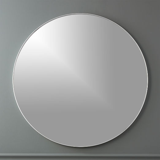 Infinity Silver Round Wall Mirror 36"