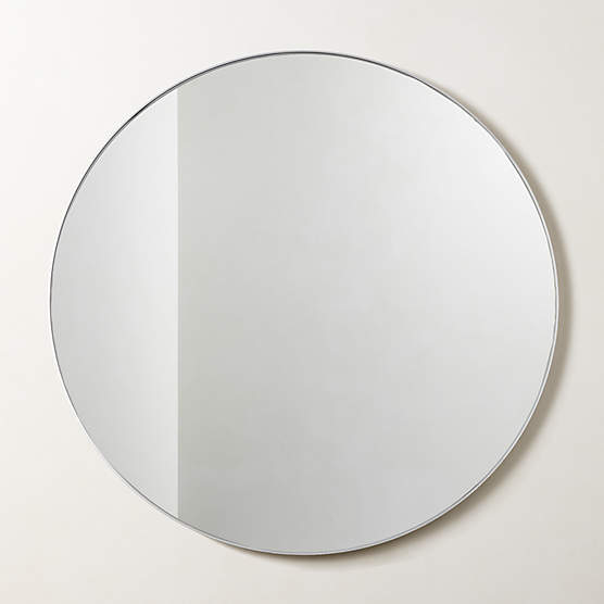 Infinity Silver Round Wall Mirror 36"