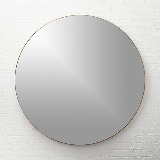 Infinity Brass Round Wall Mirror 48"