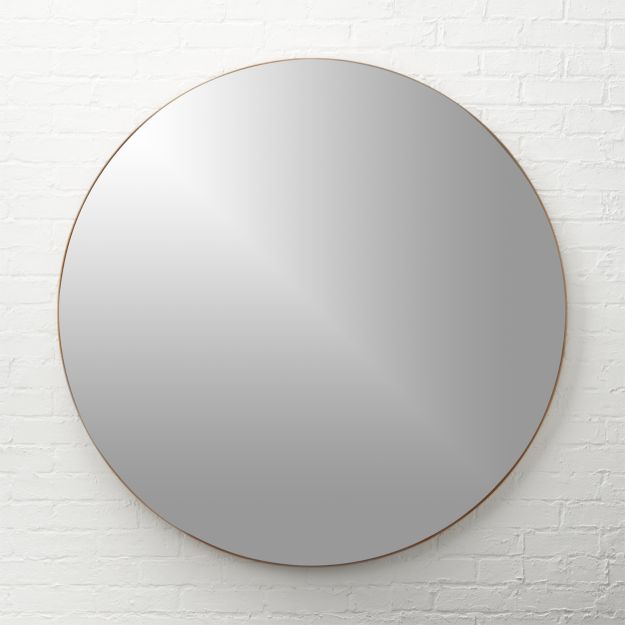 Infinity 48" Round Wall Mirror + Reviews CB2