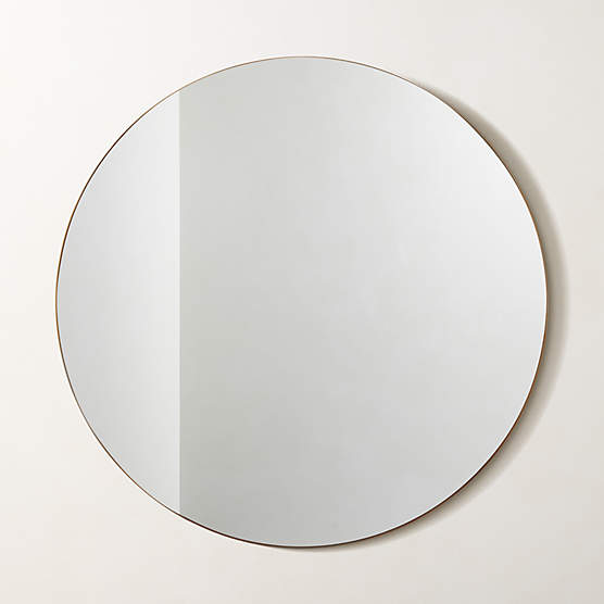 Infinity Brass Round Wall Mirror 48"