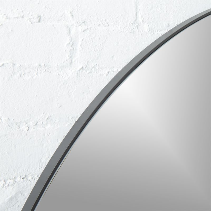 Infinity Black Round Wall Mirror 48" - image 3 of 12