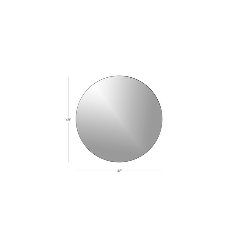 View Infinity Black Round Wall Mirror 48" - image 3 of 12