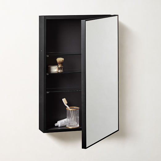 Infinity Black Medicine Cabinet 18"x27"