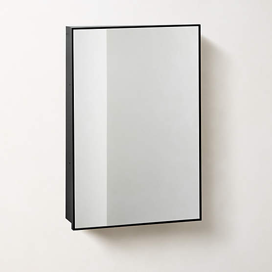 Infinity Black Medicine Cabinet 18"x27"