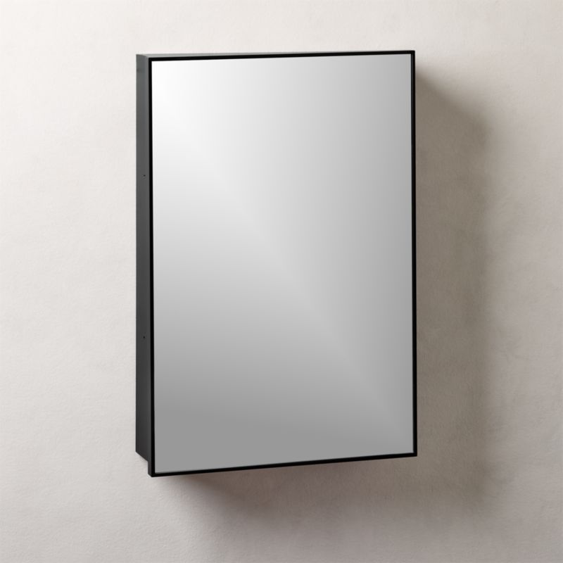 Viewing product image Infinity Black Medicine Cabinet 18"x27" - image 1 of 5