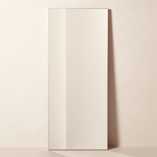 Infinity Modern Silver Full-Length Floor Mirror 32"x76"